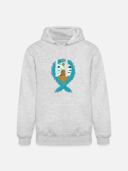 REST IN BEACH - Unisex Heavyweight Hoodie - ash gray