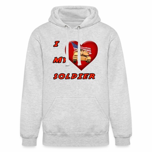 I Heart my Soldier - Unisex Heavyweight Hoodie