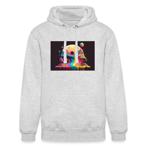Full Moon Over Rainbow River Falls - Psychedelia - Unisex Heavyweight Hoodie