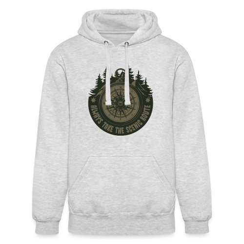 Always Take the Scenic Route - Unisex Heavyweight Hoodie