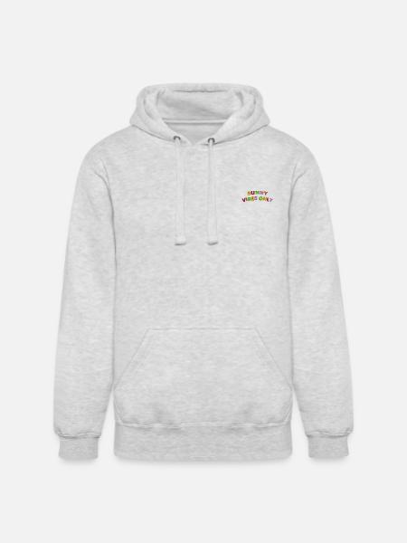 Sunny vibes only embroidered - Unisex Heavyweight Hoodie - ash gray