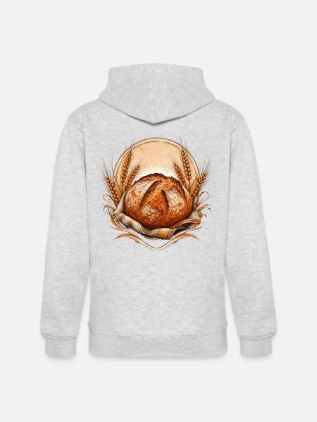 Artisan Sourdough Baker Rusti - Unisex Heavyweight Hoodie - ash gray