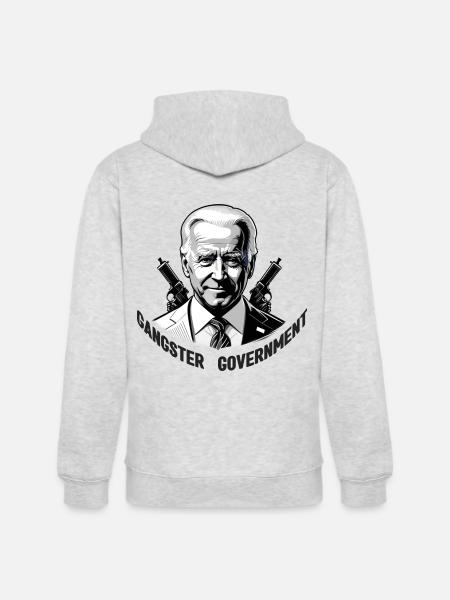 The Gangster Government - Unisex Heavyweight Hoodie - ash gray