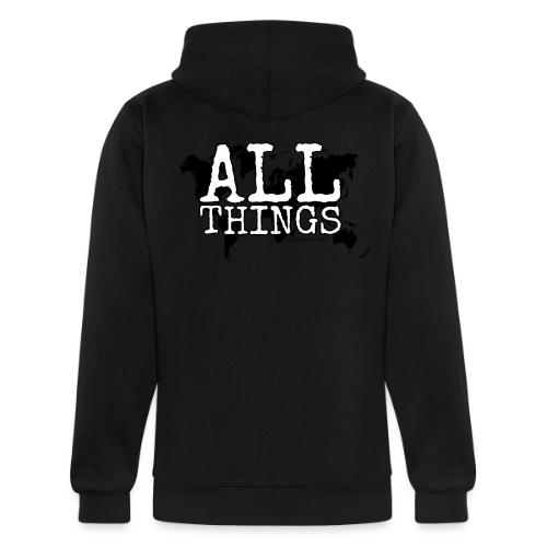 All Things World Map - Unisex Heavyweight Hoodie