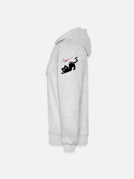 Bonchan Reaching for Love - Unisex Heavyweight Hoodie - ash gray