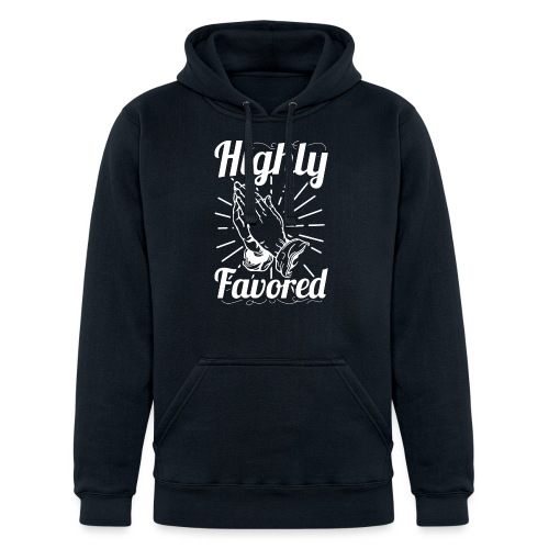 Highly Favored - Alt. Design (White Letters) - Unisex Heavyweight Hoodie