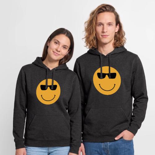 Orange Face with Sunglasses - Unisex Heavyweight Hoodie