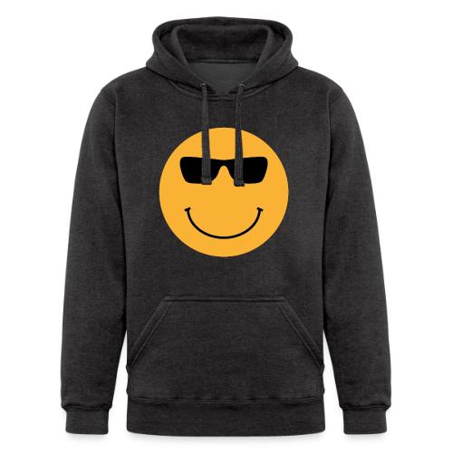 Orange Face with Sunglasses - Unisex Heavyweight Hoodie