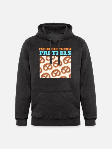 Pretzel Lover By Pretzels - Unisex Heavyweight Hoodie - charcoal grey