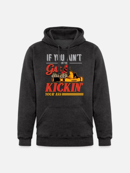 Go Kart - Unisex Heavyweight Hoodie - charcoal grey