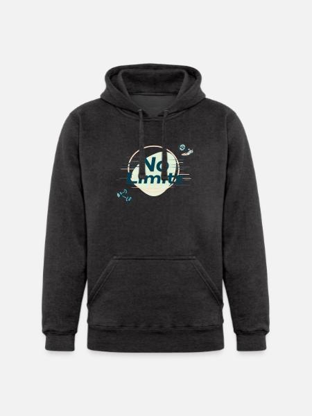 No Limits Fitness - Unisex Heavyweight Hoodie - charcoal grey