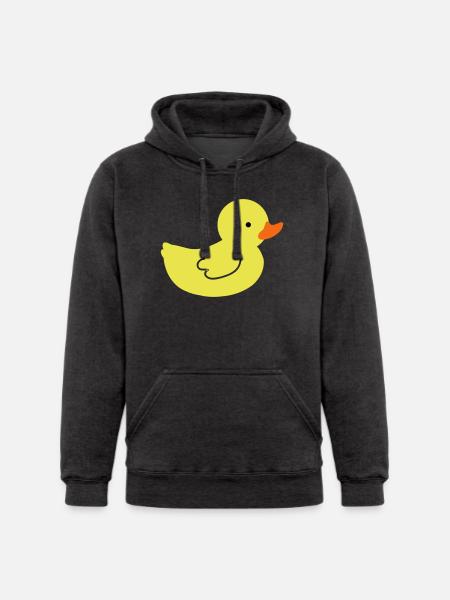 rubber ducky - Unisex Heavyweight Hoodie - charcoal grey