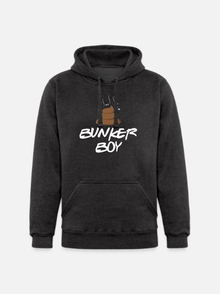 Bunker Boy - Unisex Heavyweight Hoodie - charcoal grey