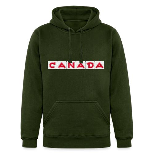 Canada, red letters on white background - Unisex Heavyweight Hoodie