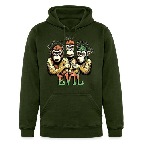 Evil - Hear it, See it, Speak out - Unisex Heavyweight Hoodie