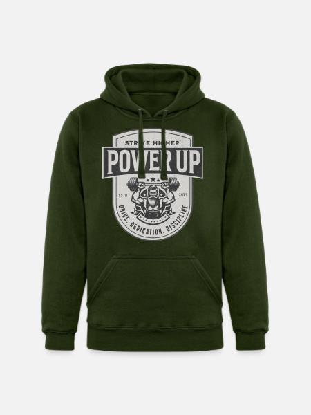 STRIVE HIGHER . - Unisex Heavyweight Hoodie - forest green