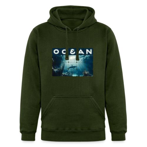 Ocean: Dolphin’s Serenity - Unisex Heavyweight Hoodie