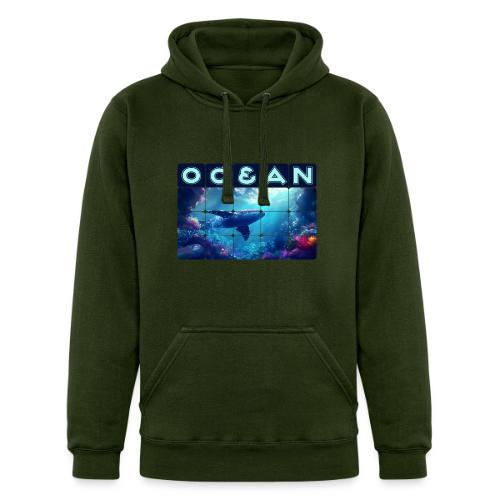 Ocean: Whale’s Path - Unisex Heavyweight Hoodie
