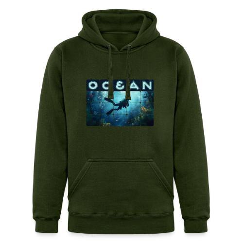 Ocean: Beneath the Blue - Unisex Heavyweight Hoodie