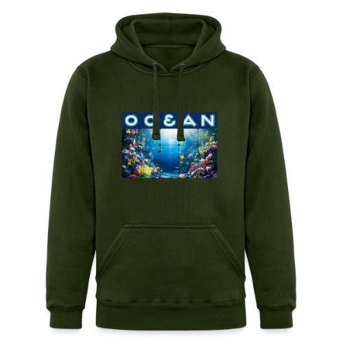 Ocean: Neon Reef Glow - Unisex Heavyweight Hoodie