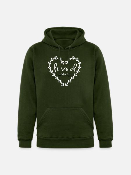 Loved Religious - Unisex Heavyweight Hoodie - forest green