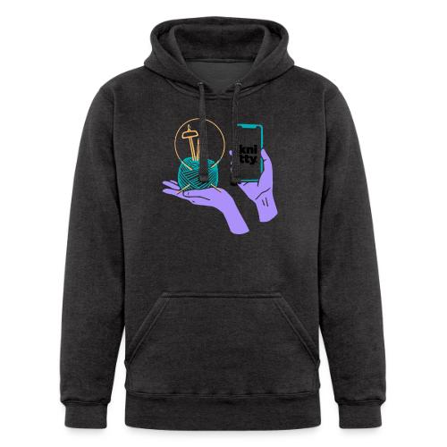 Crafty elements for yarny types - Unisex Heavyweight Hoodie