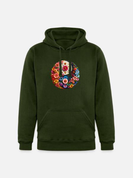 Harmony's Contrast - Unisex Heavyweight Hoodie - forest green