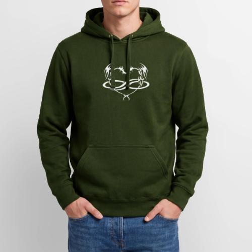 Polydragon (white) - Unisex Heavyweight Hoodie