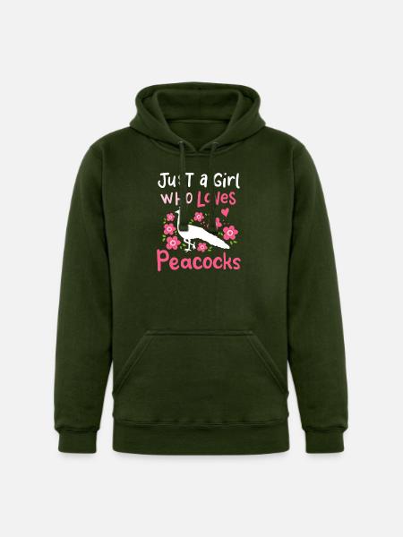Peacocks Peacock Lover - Unisex Heavyweight Hoodie - forest green