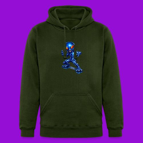 Angry Blue Alien - Unisex Heavyweight Hoodie