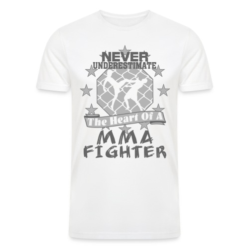 Never Underestimate The Heart of a MMA Fighter Tee - Men’s Tri-Blend Organic T-Shirt