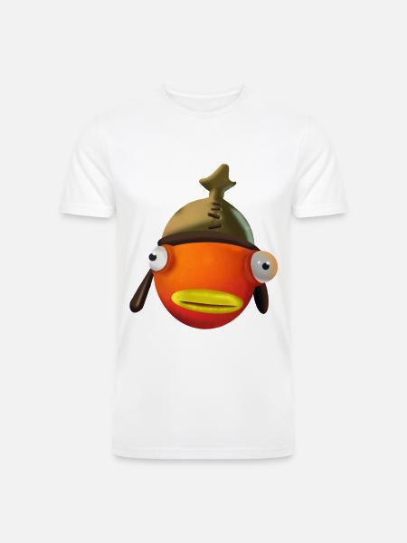 Fish face cartoon - Men’s Tri-Blend Organic T-Shirt - white