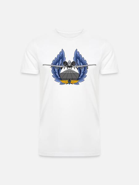 A-10 Thunderbolt - Men’s Tri-Blend Organic T-Shirt - white
