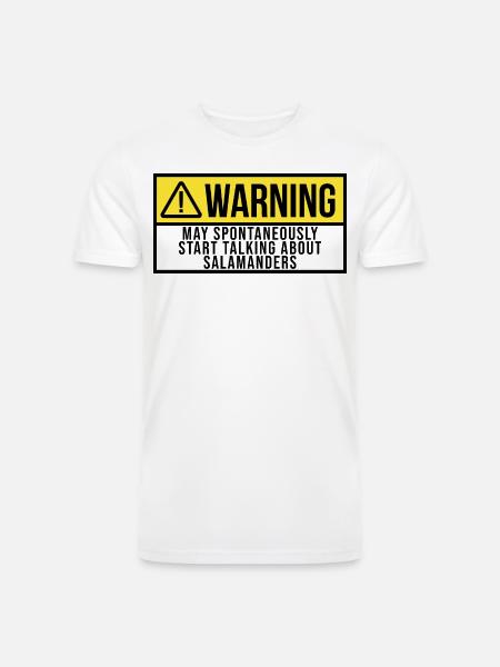 Salamander Salamander - Men’s Tri-Blend Organic T-Shirt - white
