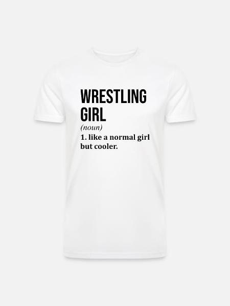 Wrestling Wrestling Wrestling - Men’s Tri-Blend Organic T-Shirt - white