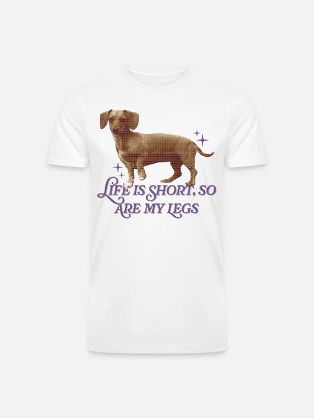 Life Is Short  - Men’s Tri-Blend Organic T-Shirt - white