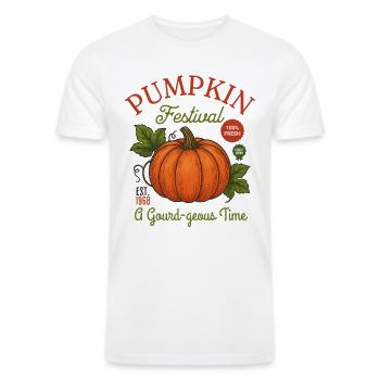 Pumpkin Festival - Men’s Tri-Blend Organic T-Shirt - white - Front