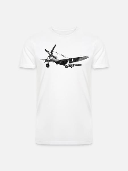 P-47 Thunderbolt - Men’s Tri-Blend Organic T-Shirt - white