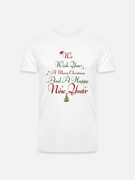Christmas - Men’s Tri-Blend Organic T-Shirt - white