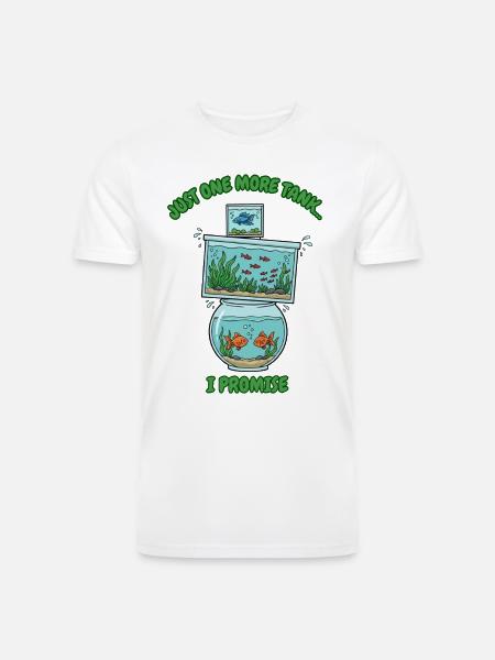 Just One More Tank - Men’s Tri-Blend Organic T-Shirt - white