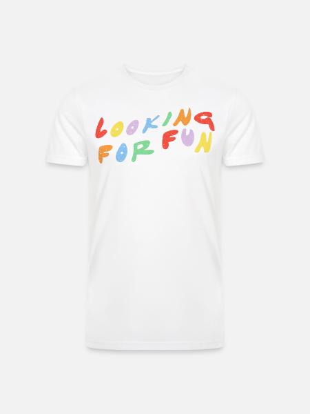 Looking for Fun - Men’s Tri-Blend Organic T-Shirt - white