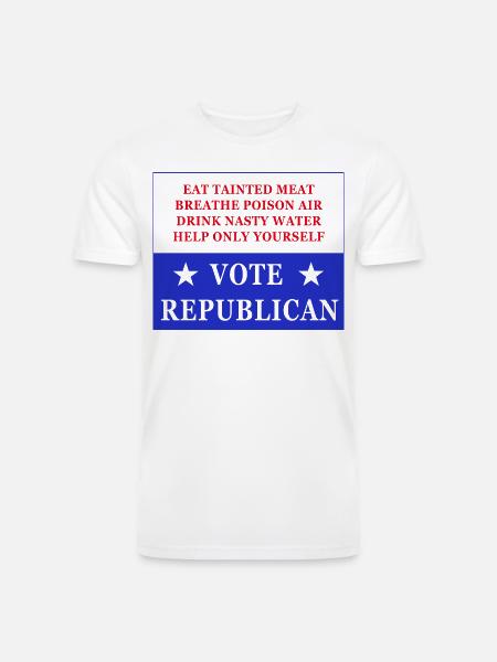 Vote Republican - Men’s Tri-Blend Organic T-Shirt - white
