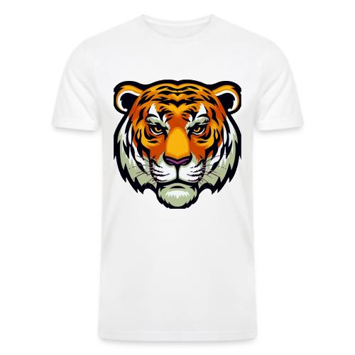Tiger Fashion Feline Animal, Tiger Willing Success - Men’s Tri-Blend Organic T-Shirt