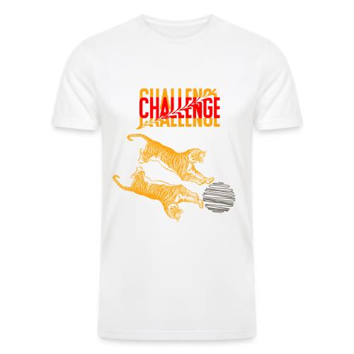 Double tiger fashion, jungle feline animals. - Men’s Tri-Blend Organic T-Shirt