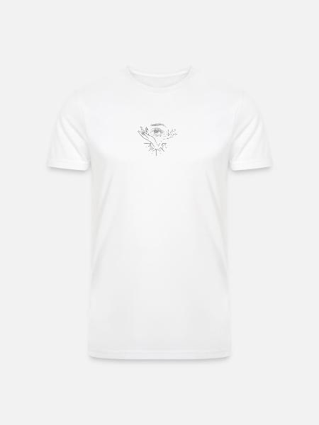 Radiation - Men’s Tri-Blend Organic T-Shirt - white