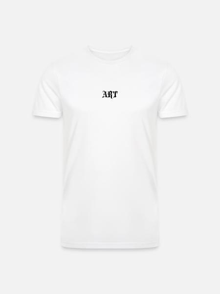 Gothic  Black Typography - Men’s Tri-Blend Organic T-Shirt - white