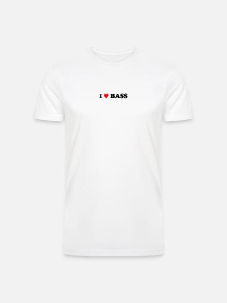 TwoTone Heart Glow - Men’s Tri-Blend Organic T-Shirt - white