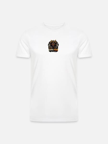 Grind Mode Warrior Hustle - Men’s Tri-Blend Organic T-Shirt - white
