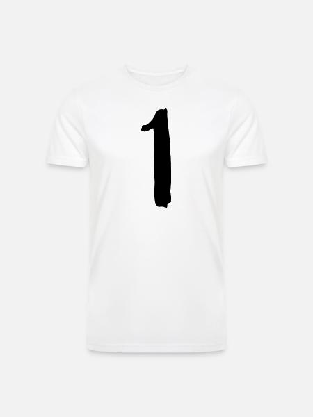 1 - Men’s Tri-Blend Organic T-Shirt - white