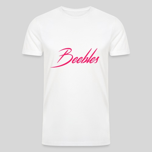 Pink Beebles Logo - Men’s Tri-Blend Organic T-Shirt